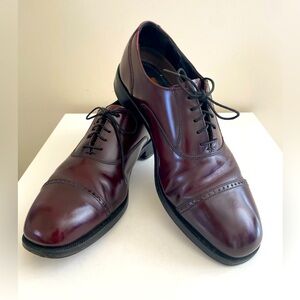 Florsheim Men's Cap Toe Lexington Burgundy Oxford Dress Shoes Size 9.5